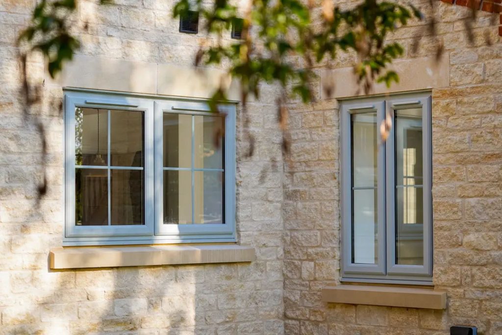 grey casement windows